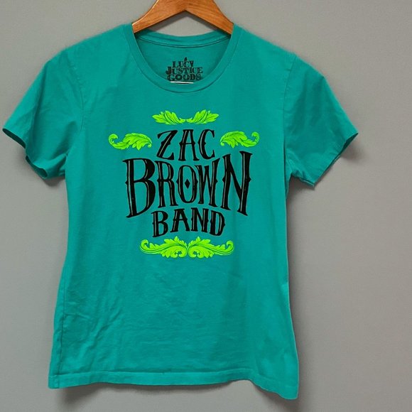 Zac Brown Band Concert Tee 2013 Lucy Justice Goods Size XL - Picture 1 of 6